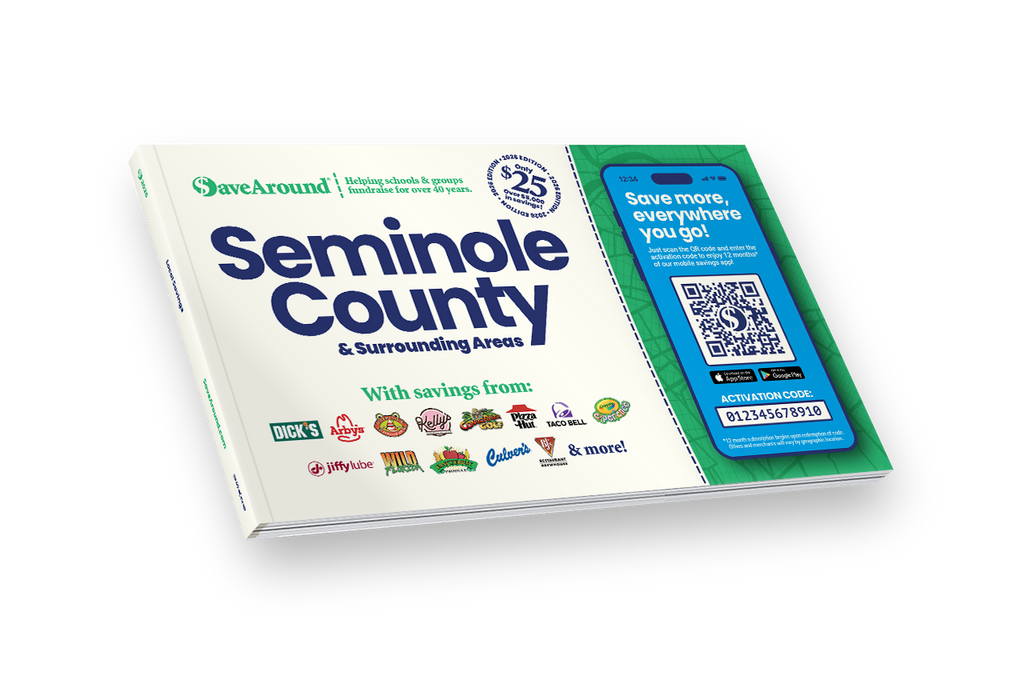 2026 Seminole County & Surrounding Areas SaveAround® Coupon Book