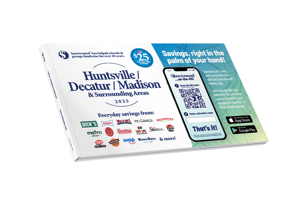 2025 Huntsville / Decatur / Madison & Surrounding Areas SaveAround® Coupon Book