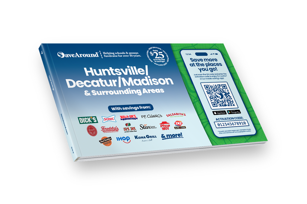 2027 Huntsville / Decatur / Madison & Surrounding Areas SaveAround® Coupon Book