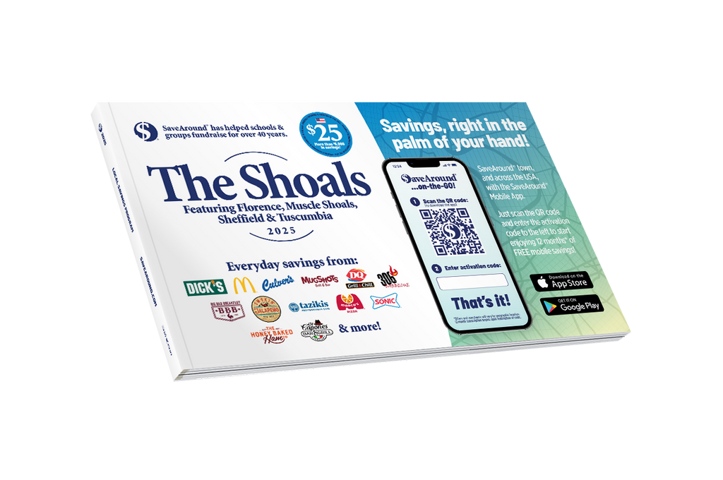 2025 The Shoals SaveAround® Coupon Book