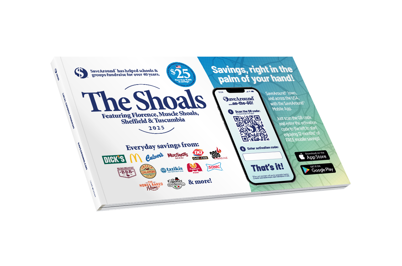 2025 The Shoals SaveAround® Coupon Book