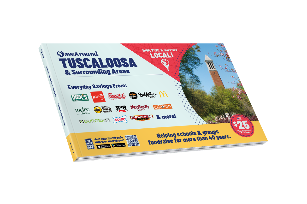 2024 Tuscaloosa & Surrounding Areas SaveAround® Coupon Book