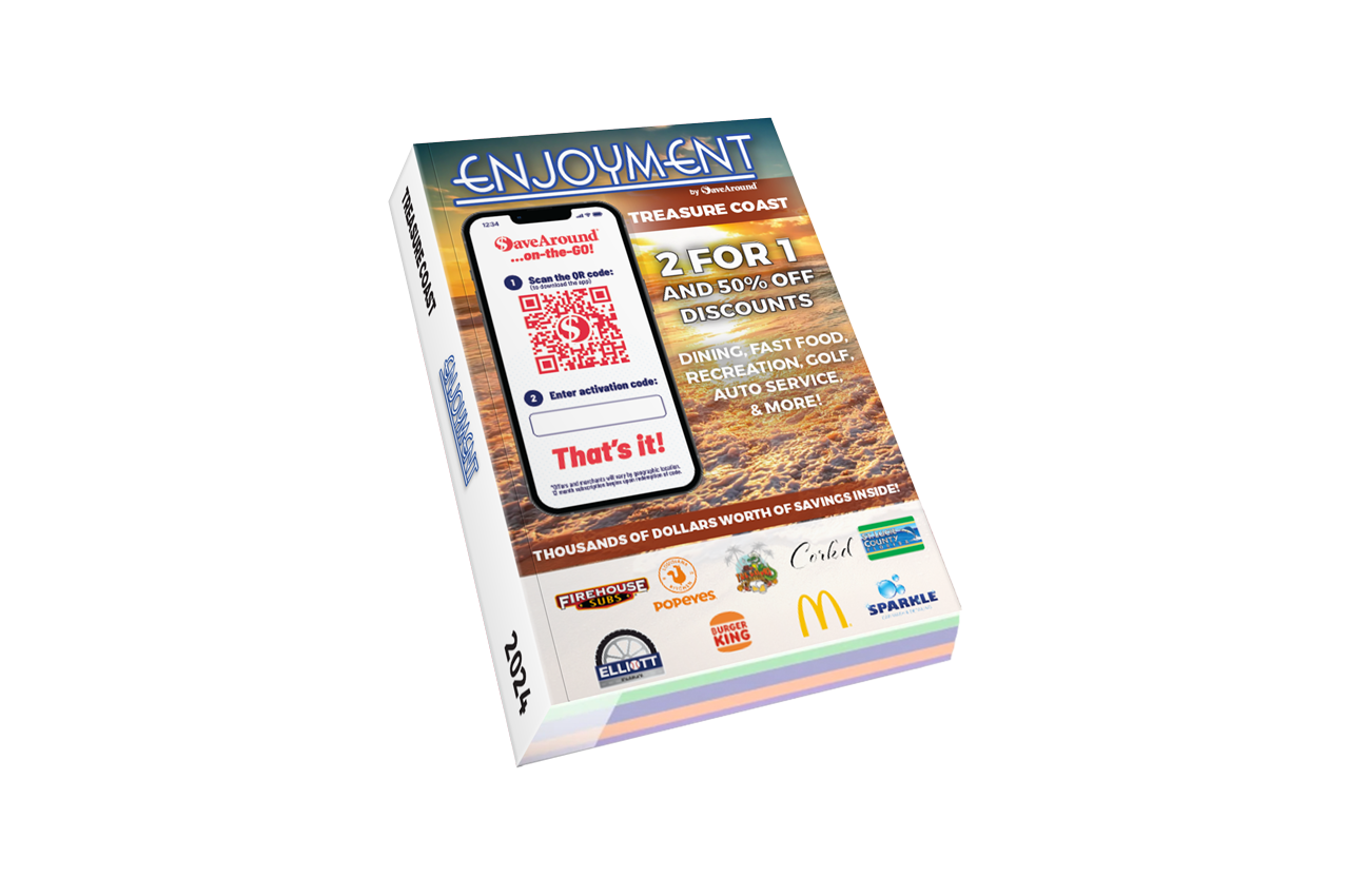 2024 Enjoyment Treasure Coast Coupon Book SaveAround®