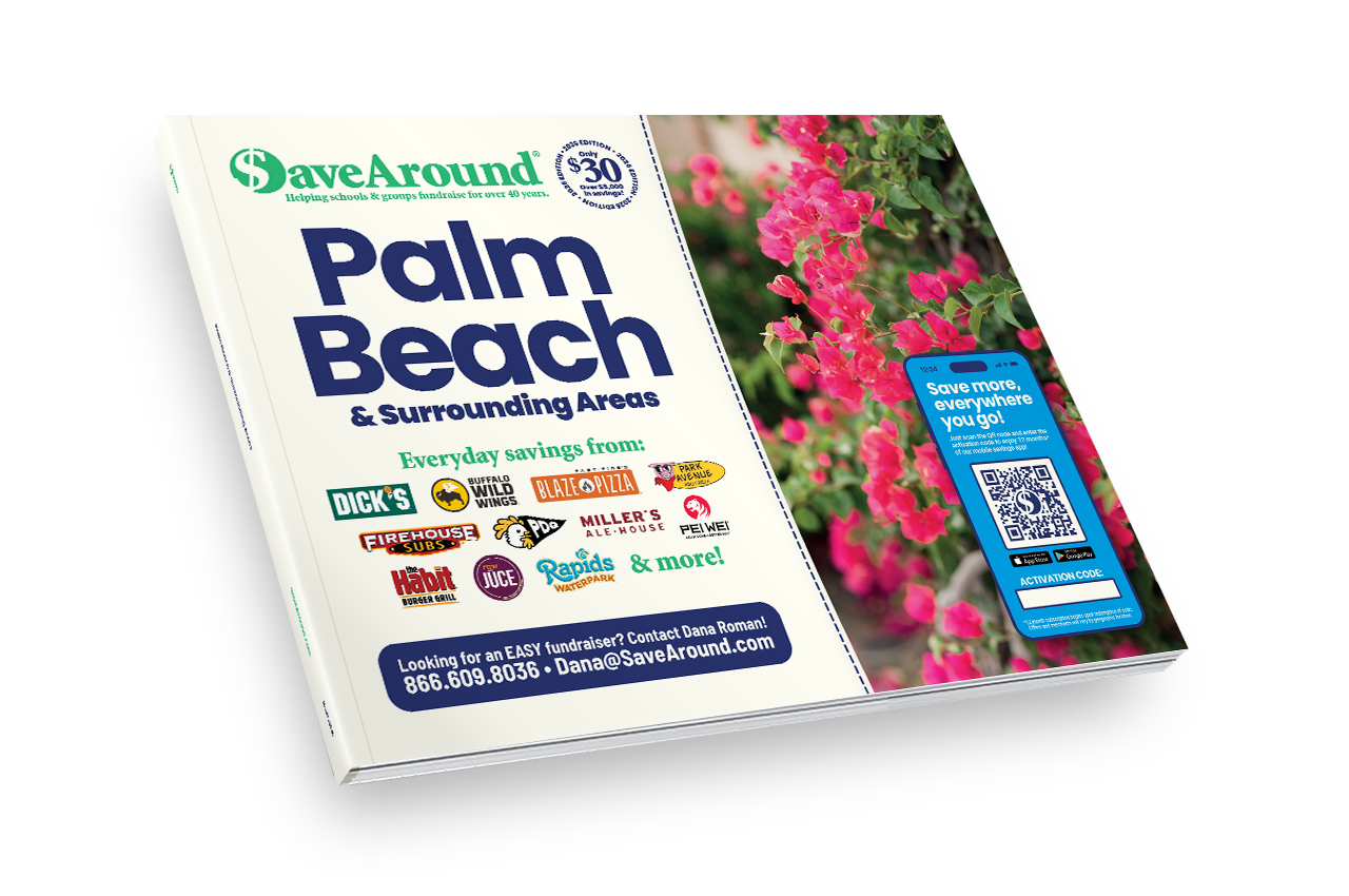 2026 Palm Beach Surrounding Areas SaveAround® Coupon Book