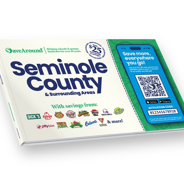 2026 Seminole County & Surrounding Areas SaveAround® Coupon Book