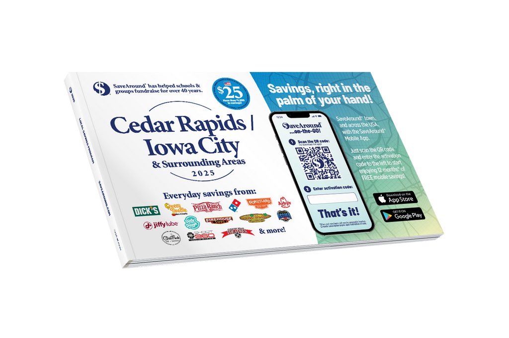 2025 Cedar Rapids/Iowa City & Surrounding Areas SaveAround® Coupon Book