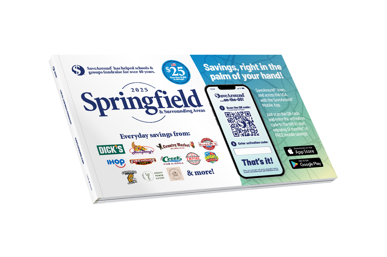 2025 Springfield, IL & Surrounding Areas SaveAround® Coupon Book