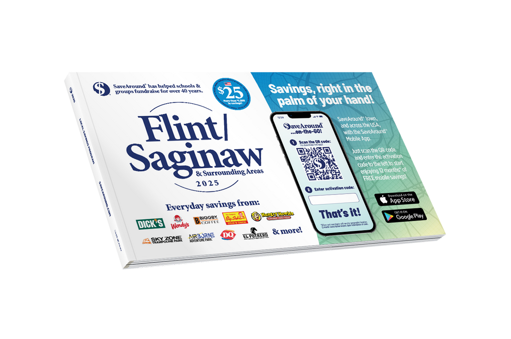 2025 Flint/Saginaw & Surrounding Areas SaveAround® Coupon Book