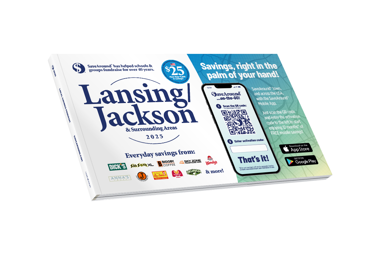 2025 Lansing/Jackson & Surrounding Areas SaveAround® Coupon Book