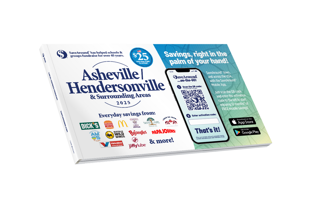 2025 Asheville / Hendersonville & Surrounding Areas SaveAround® Coupon Book