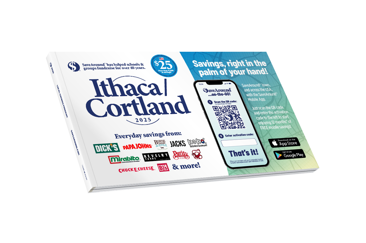 2025 Ithaca / Cortland SaveAround® Coupon Book