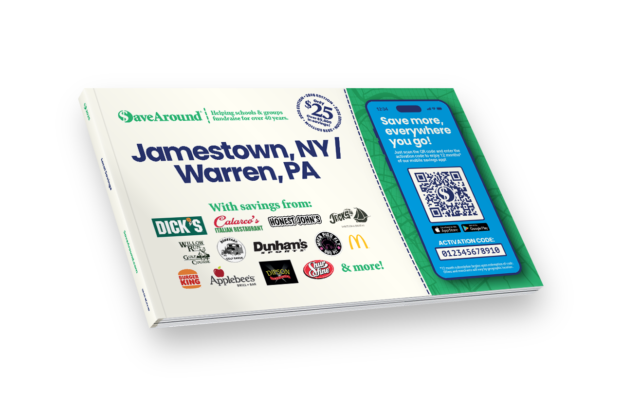 2026 Jamestown, NY / Warren, PA SaveAround® Coupon Book